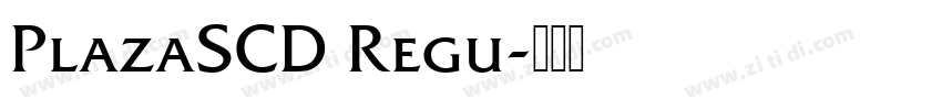 PlazaSCD Regu字体转换